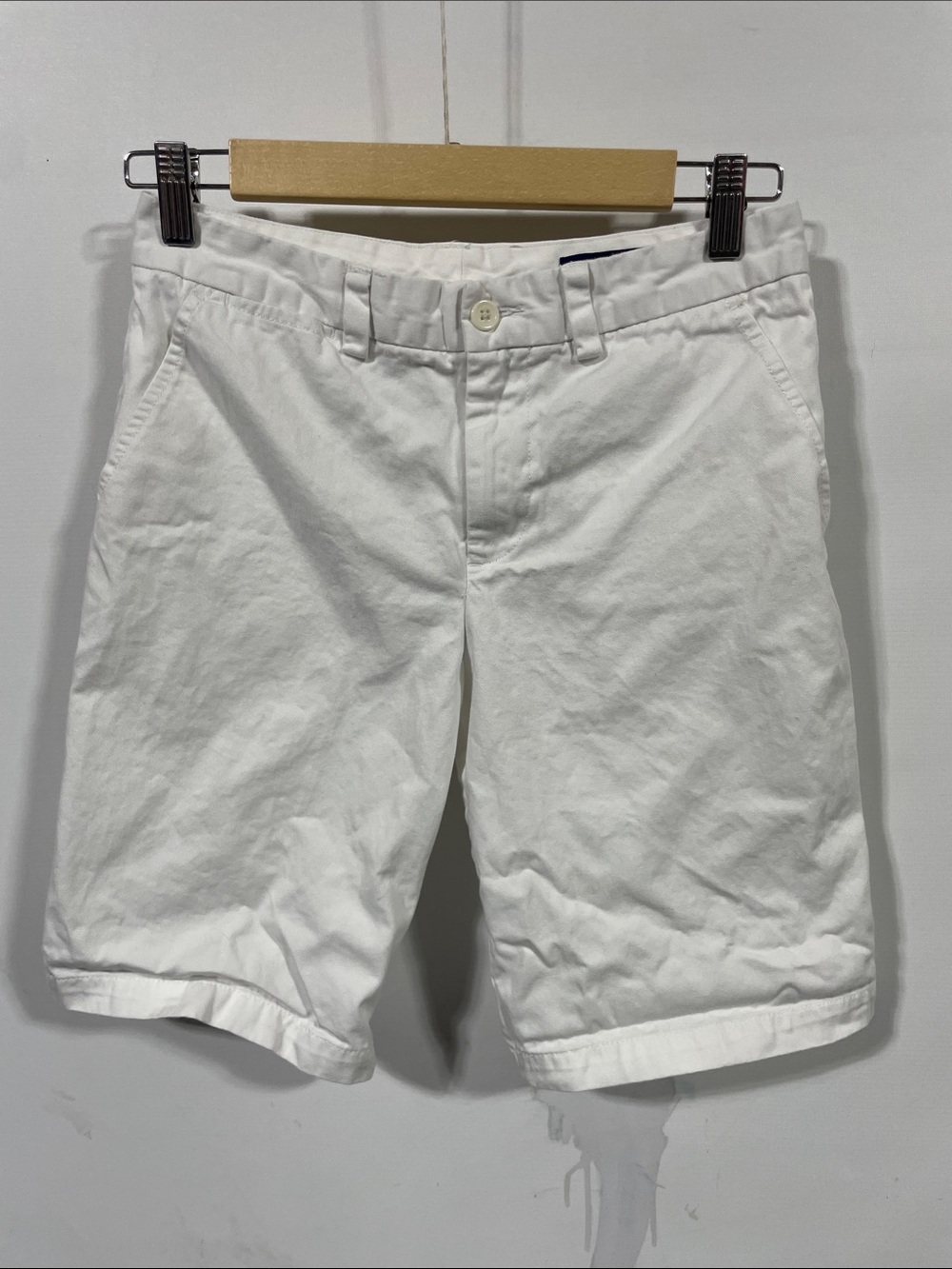 Polo by Ralph Lauren White Cotton Chino Shorts - Boys